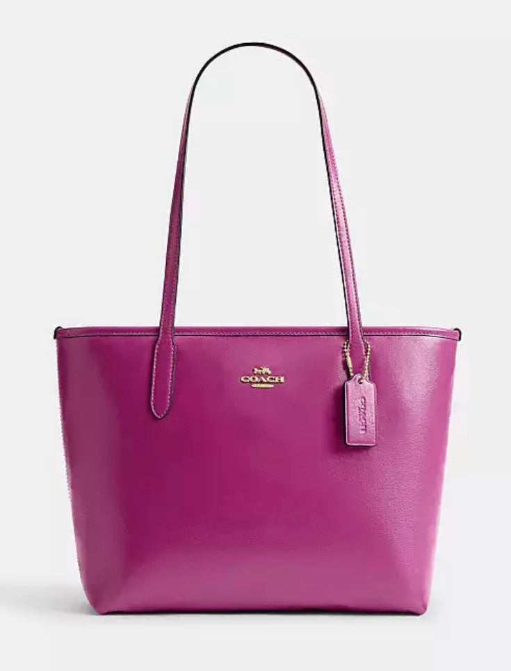 Coach Magenta City Tote