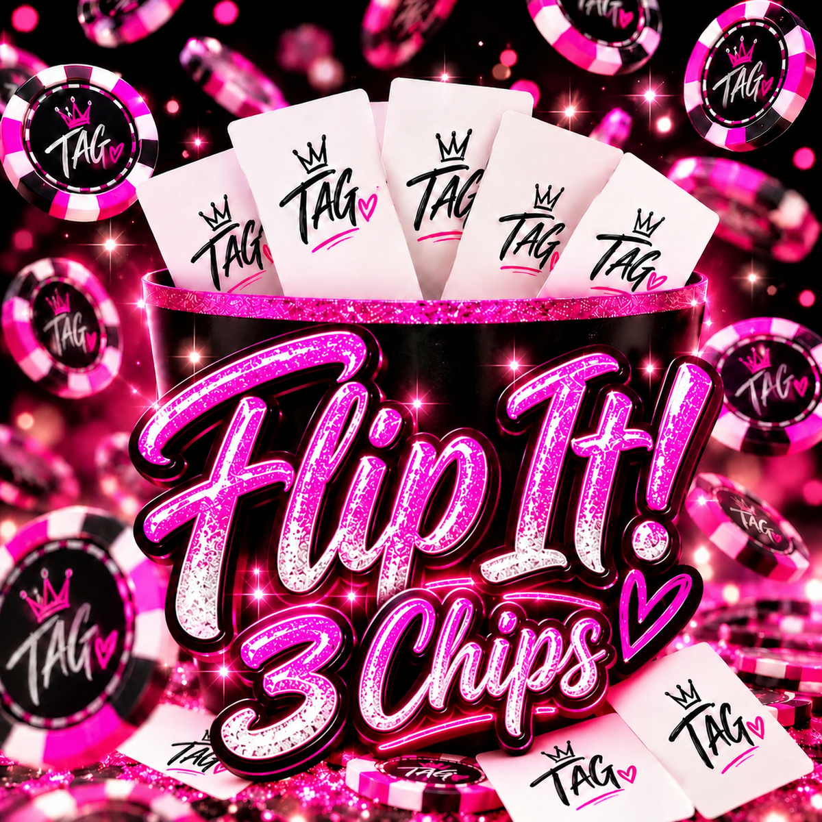 FLIP IT! ( 3 CHIPS) Monday @ 7:30 pm EST 📦 FREE SHIPPING INCLUDED