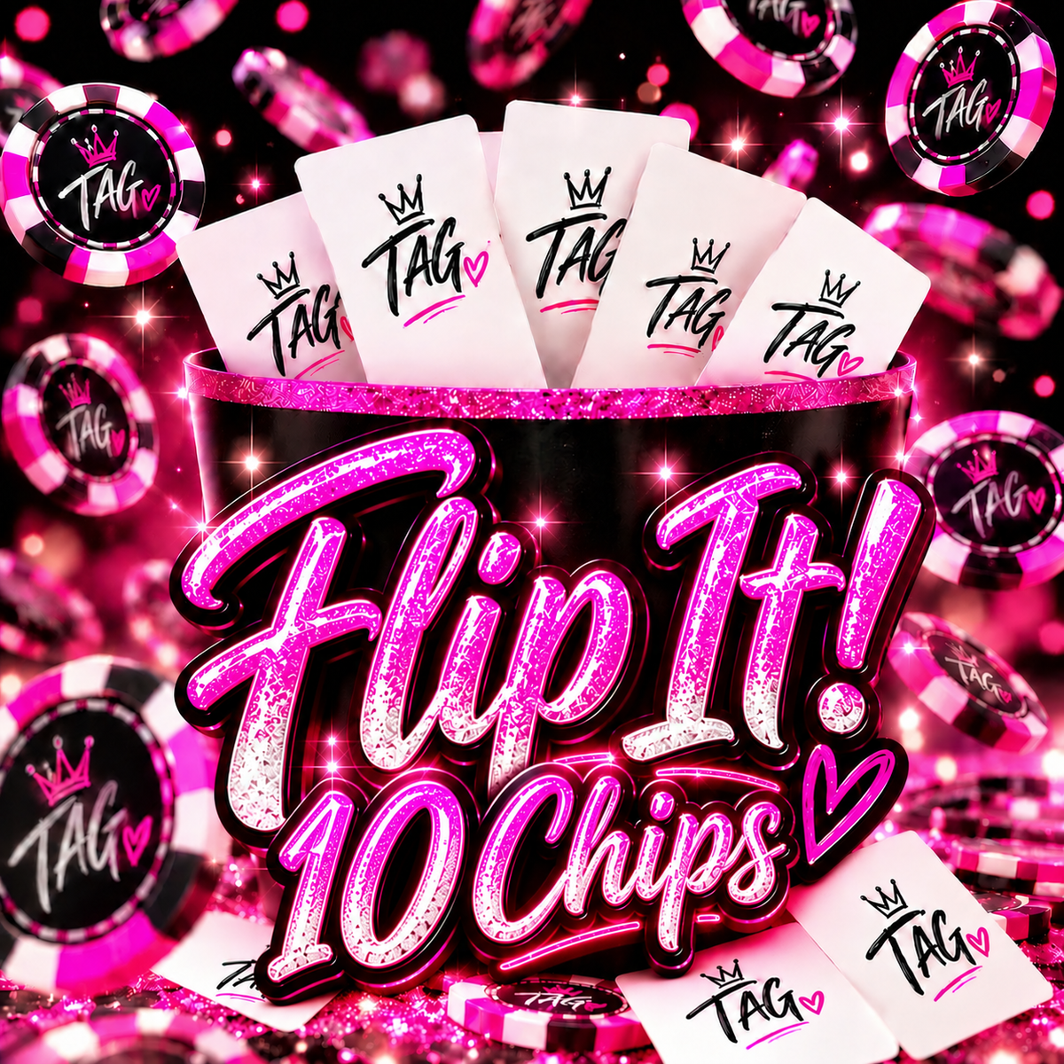 FLIP IT! (10 CHIPS)
Monday @ 7:30 pm EST 
📦 FREE SHIPPING INCLUDED